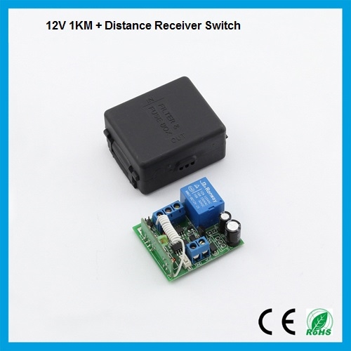 1KM DC 12V 433.92MHZ Electronic Switch Receiver + Transmitter (Pair) - Image 2