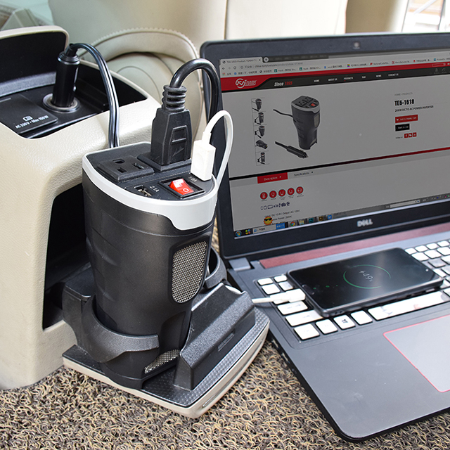 Car Power Inverter 200W 12V DC Output: 230V AC Cigarette Lighter Socket + AC Plug + Dual USB - Image 5