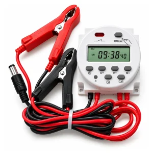 12V Programmable Digital Timer Switch with 7 Day Weekly Programmer